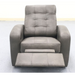 Continental Seating Dallas Single Seat Reclined Smoke Front