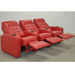 Continental Seating Dallas Three Seats Reclined Red