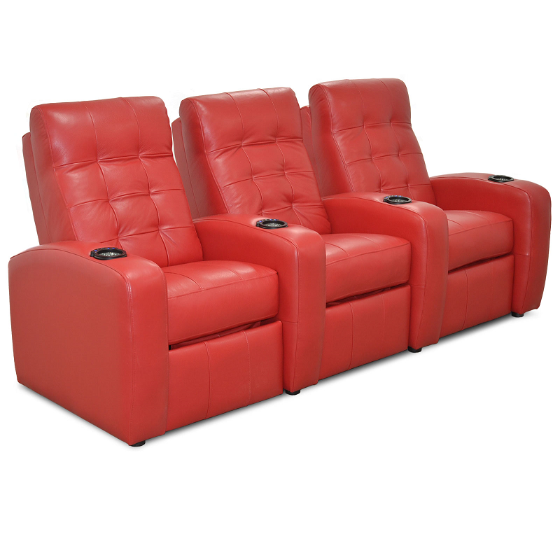 Continental Seating Dallas Three Seats Upright Red
