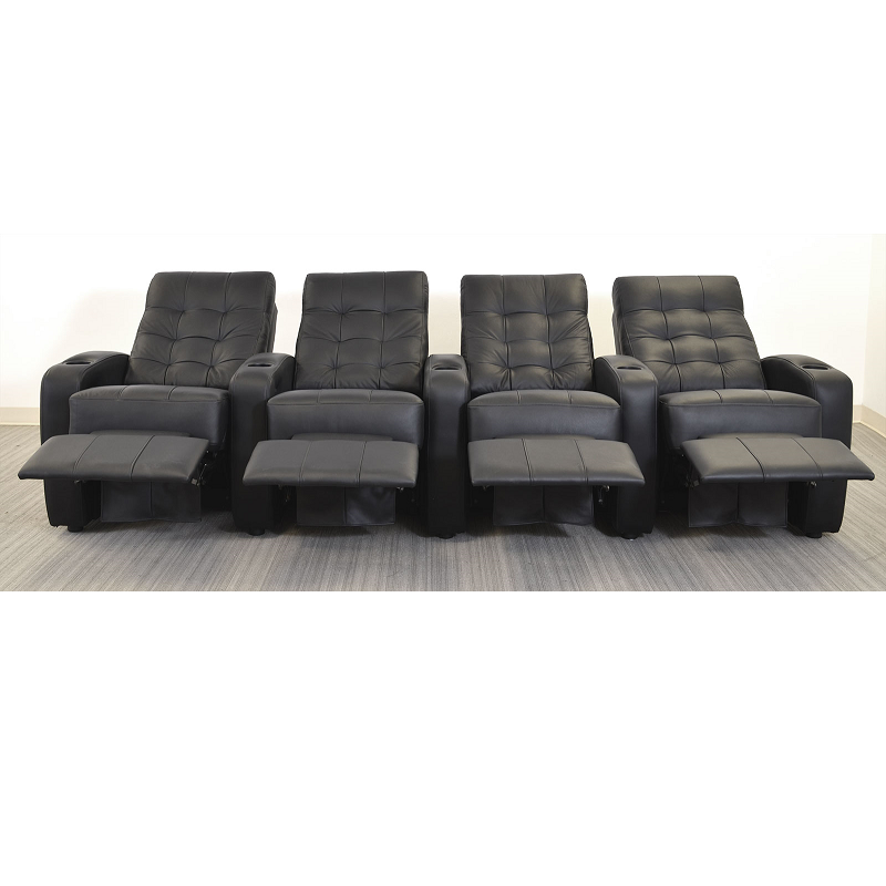 Continental Seating Dallas Four Seats Reclined Black