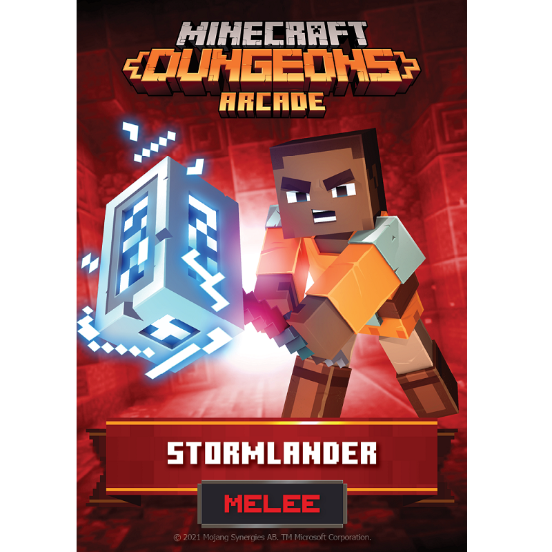 Raw Thrills Minecraft Dungeons Card Example Melee