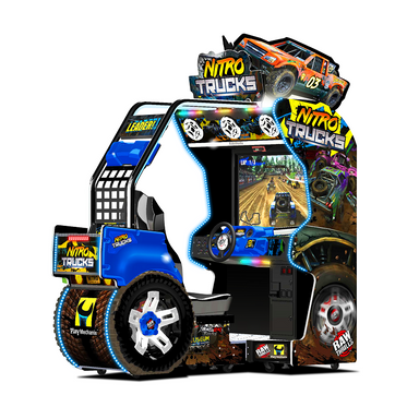 Raw Thrills Nitro Trucks Arcade Cabinet Blue