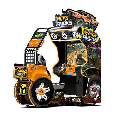 Raw Thrills Nitro Trucks Arcade Cabinet Orange