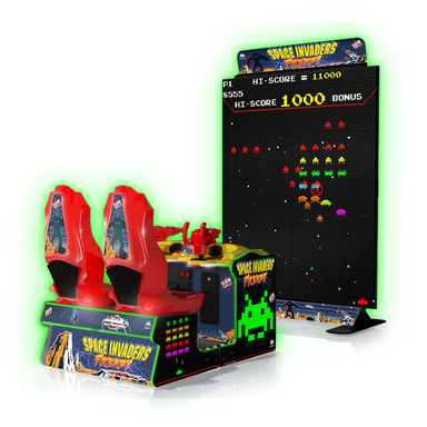 Raw Thrills Space Invaders Frenzy Arcade Cabinet
