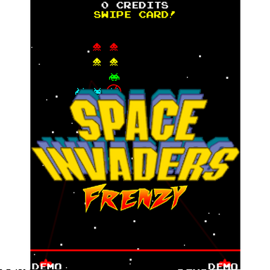 Raw Thrills Space Invaders Frenzy Title Screen