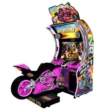 Raw Thrills Super Bikes 3 Arcade Cabinet Fushia