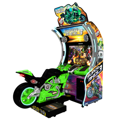 Raw Thrills Super Bikes 3 Arcade Cabinet Green