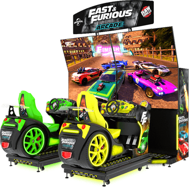 Raw Thrills Fast and Furious Arcade Cabinet Double