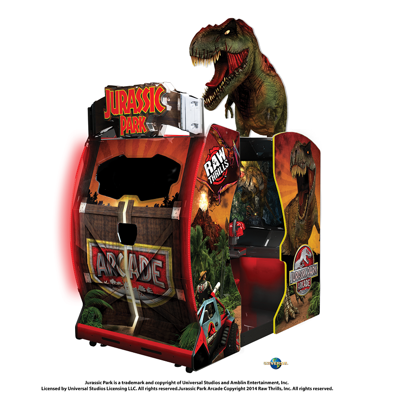 Raw Thrills Jurassic Park Environmental Arcade Cabinet